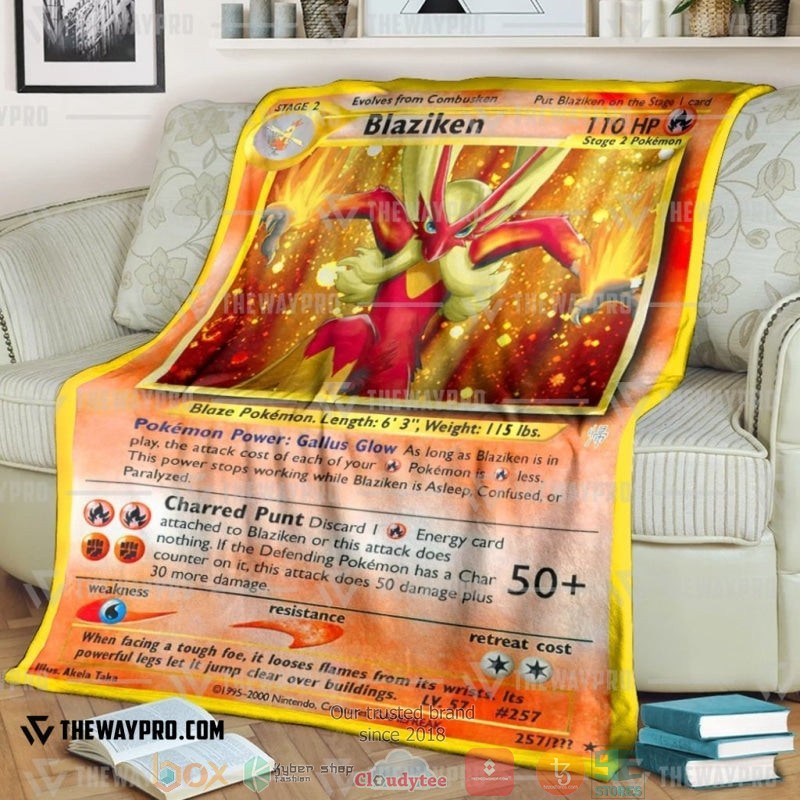 Pokemon Blaziken Soft Blanket Pokemon Blaziken Soft Blanket