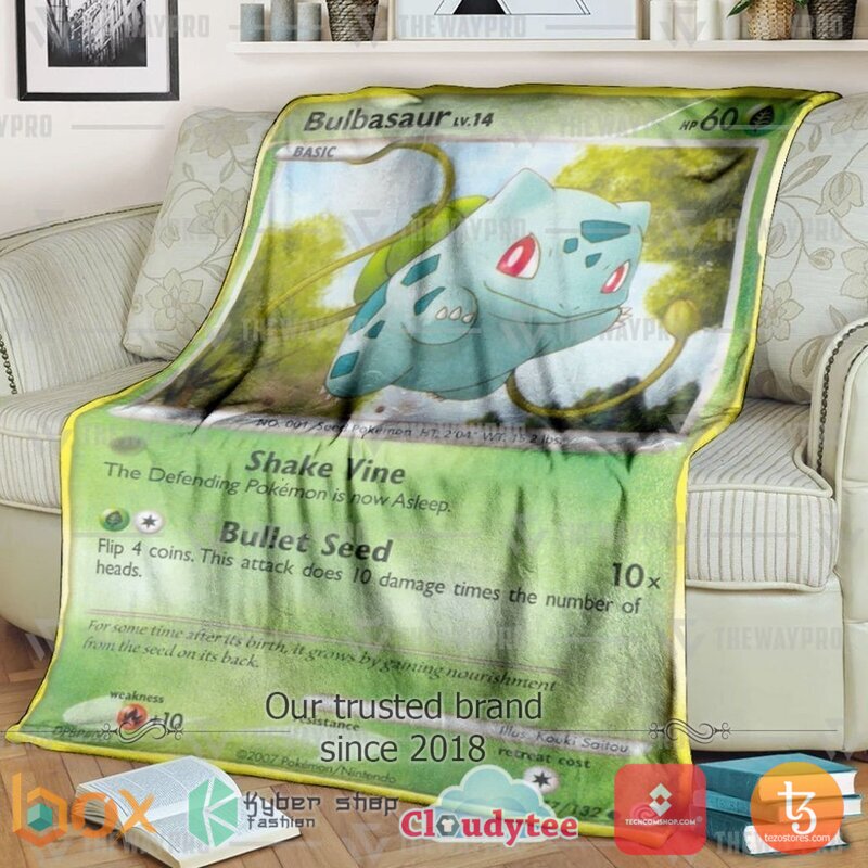 Pokemon Bulbasaur Secret Wonders Blanket 2 Pokemon Bulbasaur Secret Wonders Blanket 2