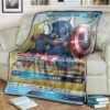 Pokemon Captain America Wartortle Gx Blanket