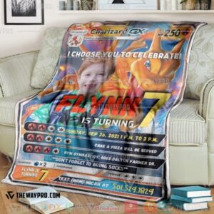 Pokemon Card Soft Blanket