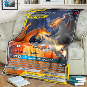 Pokemon Charizard And Shiny Charizard Full Print Soft Blanket