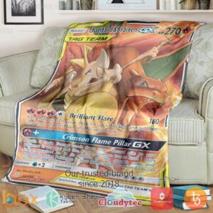 Pokemon Charizard Braixen Gx Cosmic Eclipse Blanket 2