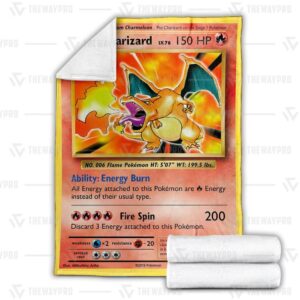 Pokemon Charizard Evolutions Blanket