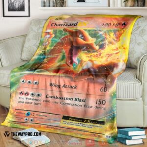 Pokemon Charizard Ex Evolutions Soft Blanket