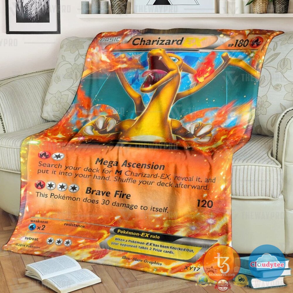Pokemon Charizard Ex Xy Promos 2 Blanket Pokemon Charizard Ex Xy Promos 2 Blanket