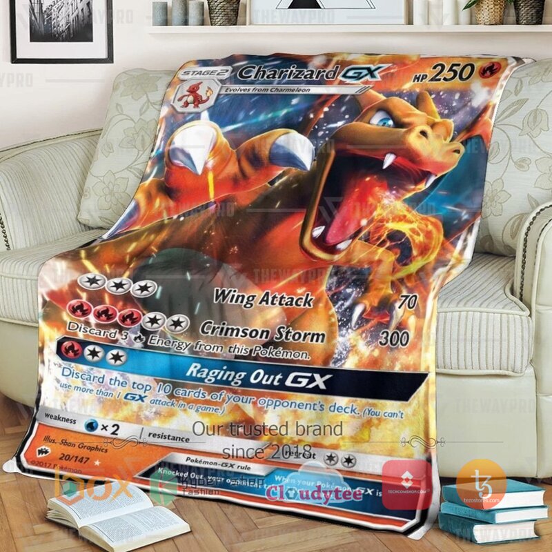 Pokemon Charizard Gx Blanket 3 Pokemon Charizard Gx Blanket 3