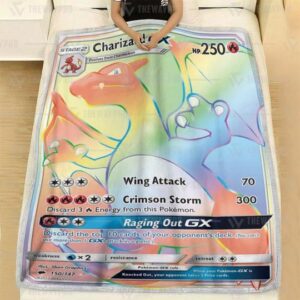 Pokemon Charizard Gx Blanket Rug Tumbler