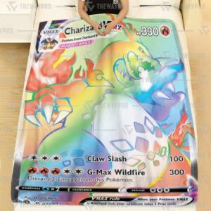 Pokemon Charizard Vmax Champions Path Blanket 2