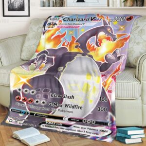 Pokemon Charizard Vmax Shining Fates Soft Blanket