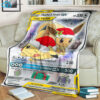 Pokemon Christmas Eevee And Pikachu Tag Team Full Print Soft Blanket