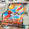 Pokemon Cinderace V Shining Fates Soft Blanket 2
