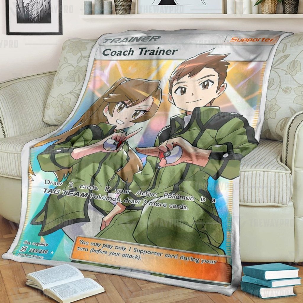 Pokemon Coach Trainer Blanket Pokemon Coach Trainer Blanket