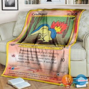 Pokemon Cyndaquil 1St Edition Smokescreen Blanket
