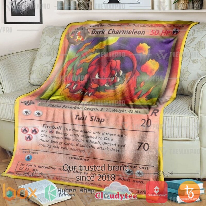 Pokemon Dark Charmeleon Blanket 2 Pokemon Dark Charmeleon Blanket 2
