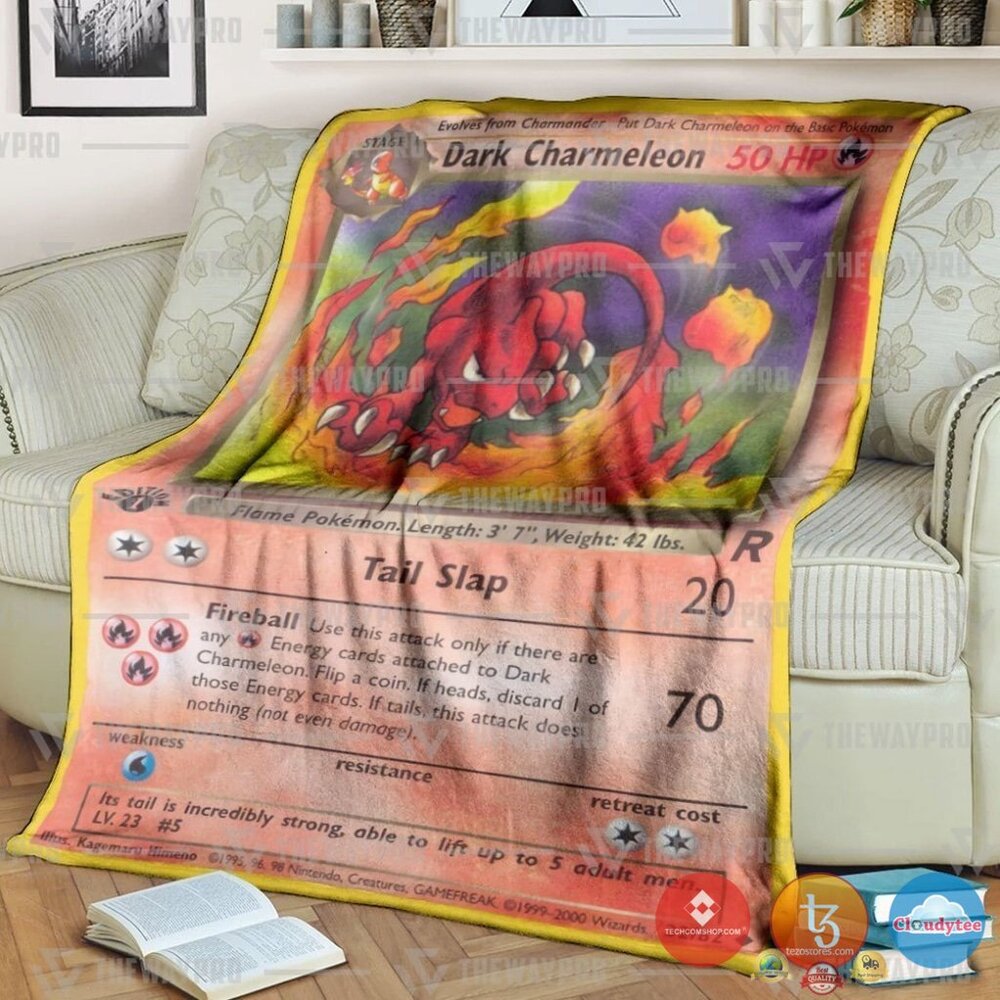 Pokemon Dark Charmeleon Blanket Pokemon Dark Charmeleon Blanket