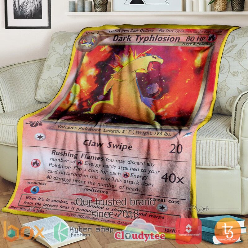 Pokemon Dark Typhlosion 1St Edition Blanket 2 Pokemon Dark Typhlosion 1St Edition Blanket 2