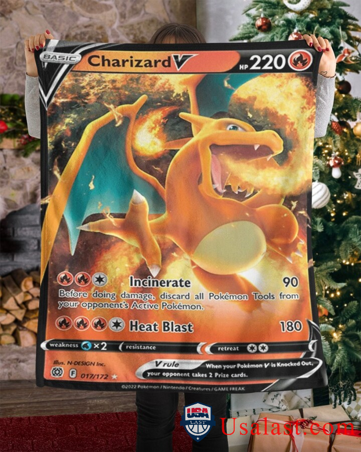 Pokemon Darkness Ablaze Charizard V Blanket Pokemon Darkness Ablaze Charizard V Blanket
