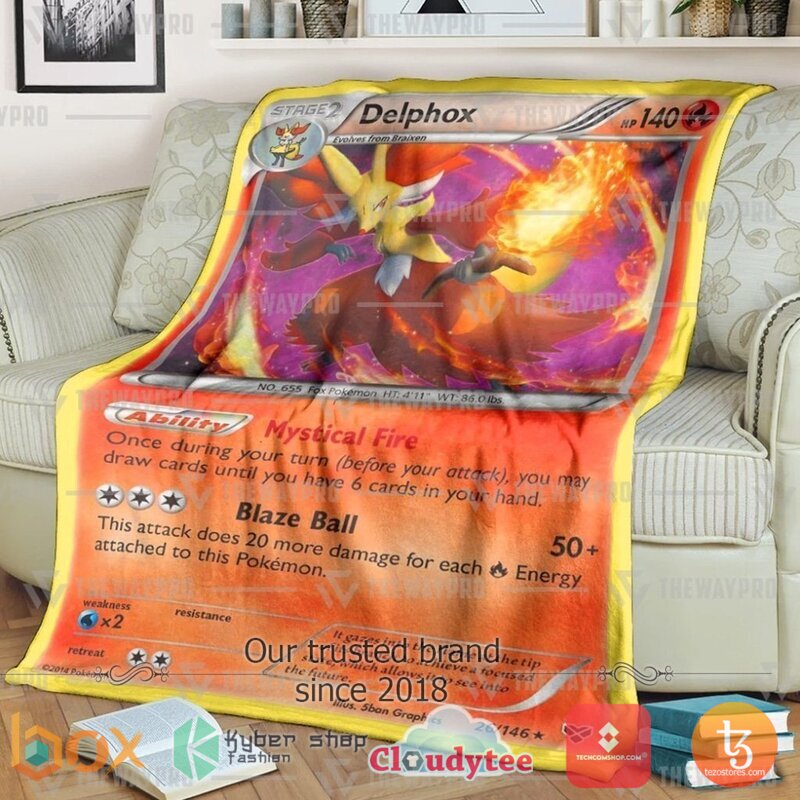 Pokemon Delphox Xy Blanket 2 Pokemon Delphox Xy Blanket 2
