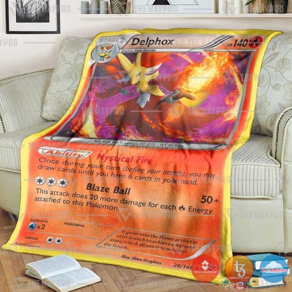 Pokemon Delphox Xy Blanket Pokemon Delphox Xy Blanket