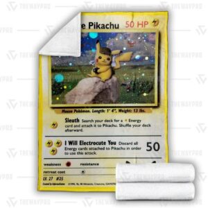 Pokemon Detective Pikachu Blanket 2