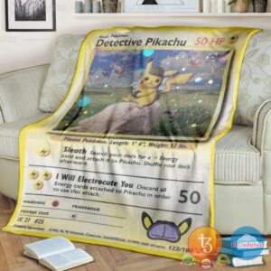 Pokemon Detective Pikachu Blanket 3