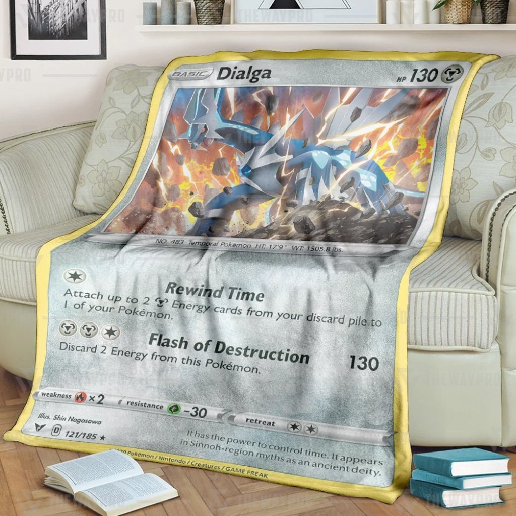 Pokemon Dialga Vivid Voltage Blanket Pokemon Dialga Vivid Voltage Blanket