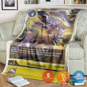 Pokemon Digimon Renamon Soft Blanket