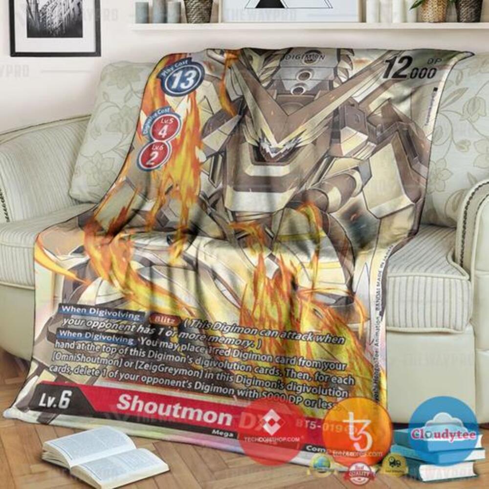Pokemon Digimon Shoutmon Dx Soft Blanket Pokemon Digimon Shoutmon Dx Soft Blanket