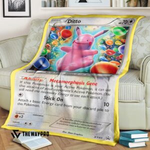 Pokemon Ditto Xy Promos Bedding Set And Quilt Blanket