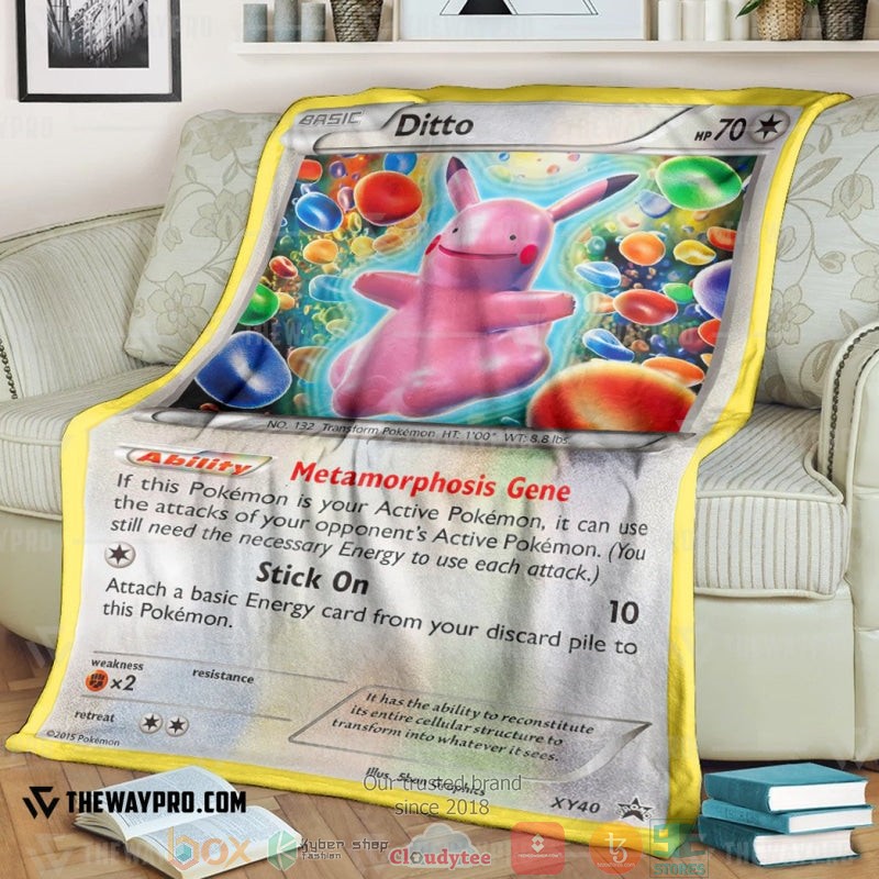 Pokemon Ditto Xy Promos Soft Blanket Pokemon Ditto Xy Promos Soft Blanket