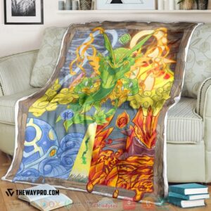 Pokemon Dragons Ascent M Rayquaza P Groudon And Pkyogre Soft Blanket