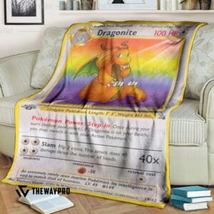 Pokemon Dragonite 1St Edition Bedding Set And Quilt Blanket