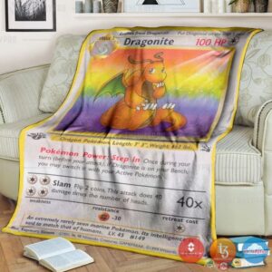 Pokemon Dragonite 1St Edition Blanket