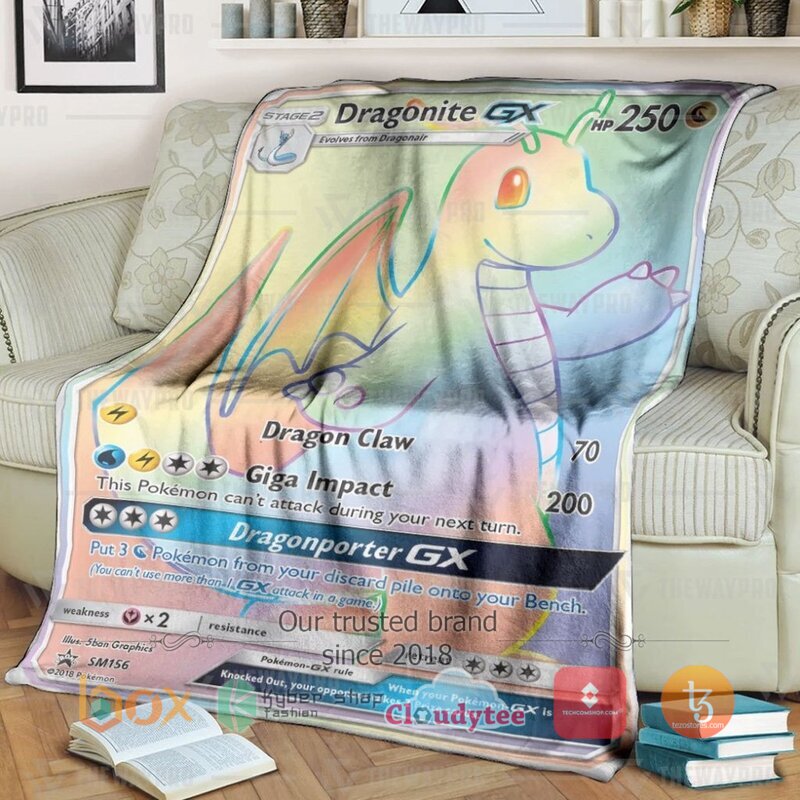 Pokemon Dragonite Gx Dragonporter Rainbow Blanket 2 Pokemon Dragonite Gx Dragonporter Rainbow Blanket 2