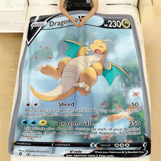 Pokemon Dragonite V Blanket Pokemon Dragonite V Blanket