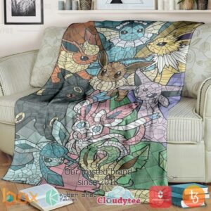 Pokemon Eevee And Eeveelutions Blanket 2