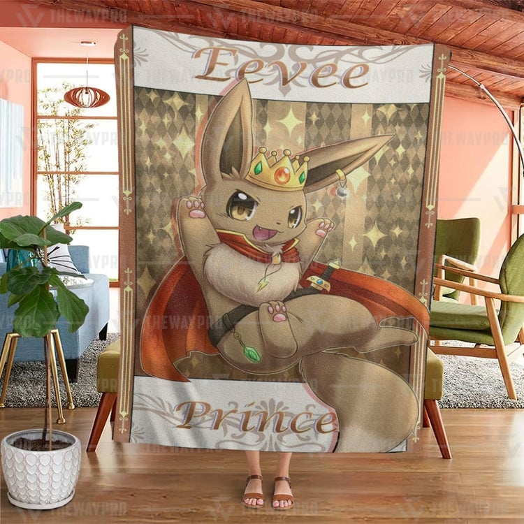 Pokemon Eevee Prince Blanket Pokemon Eevee Prince Blanket