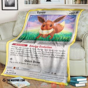 Pokemon Eevee Sun And Moon Soft Blanket