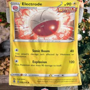 Pokemon Electrode Single Strike Soft Blanket