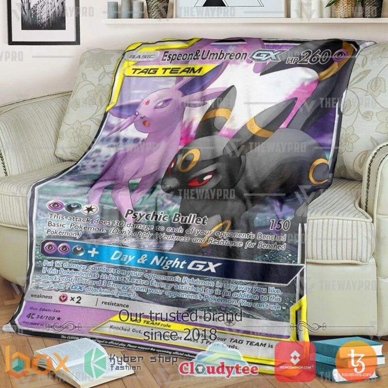 Pokemon Espeon Umbreon Gx Blanket Pokemon Espeon Umbreon Gx Blanket