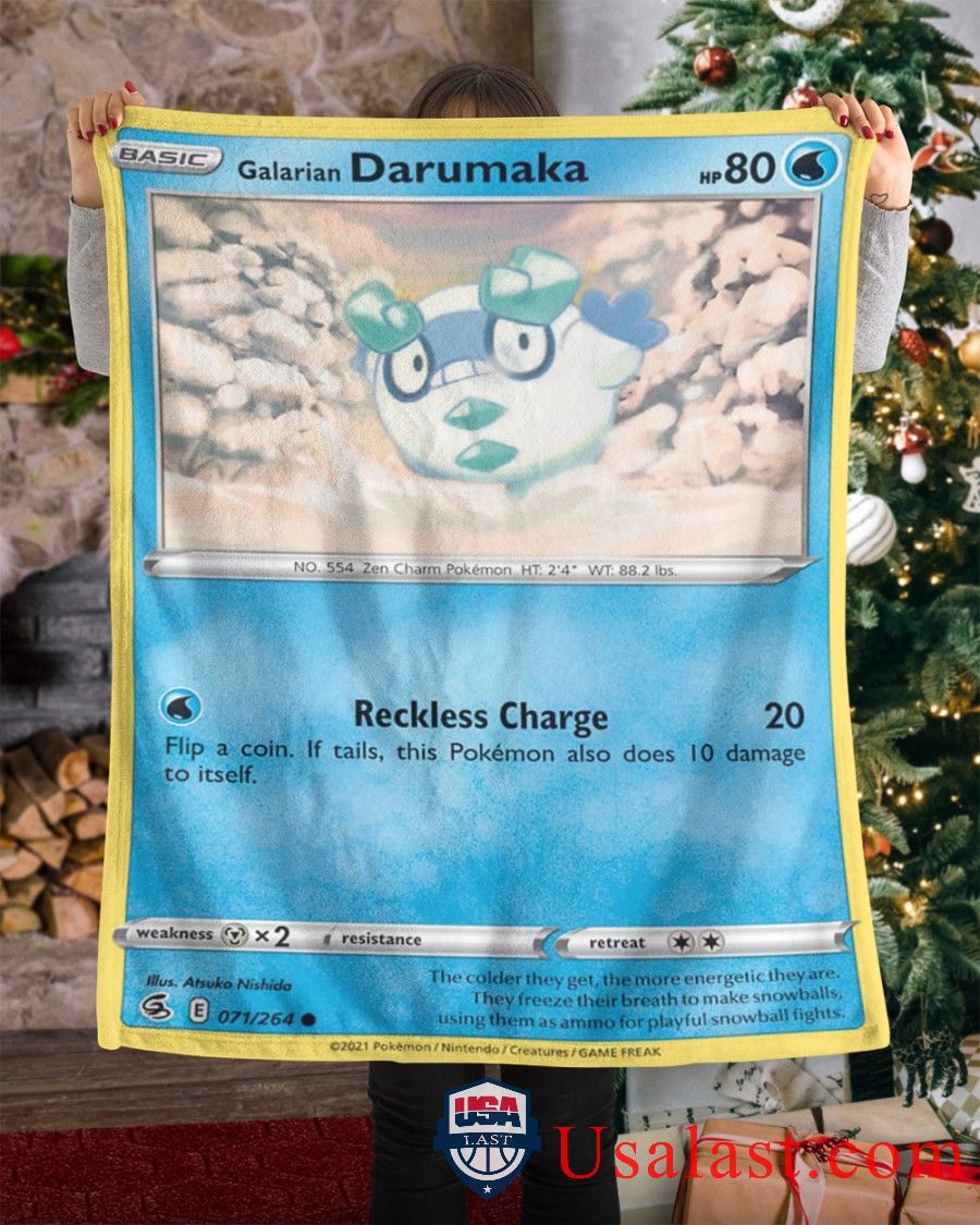 Pokemon Galarian Darumaka Fusion Strike Blanket Pokemon Galarian Darumaka Fusion Strike Blanket