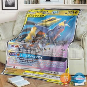 Pokemon Garchomp And Giratina Gx Unified Minds Blanket 2