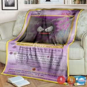 Pokemon Gastly 1St Edition Blanket