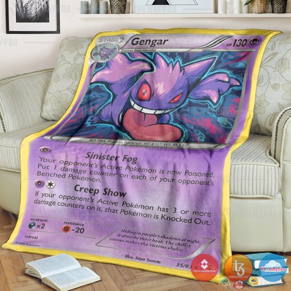 Pokemon Gengar Generations Blanket 2 Pokemon Gengar Generations Blanket 2
