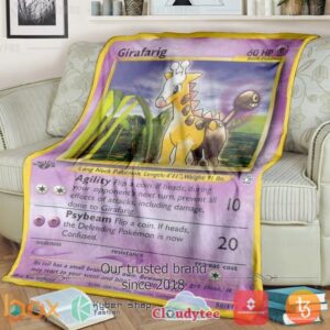 Pokemon Girafarig Blanket 2