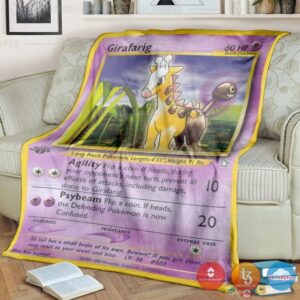 Pokemon Girafarig Blanket