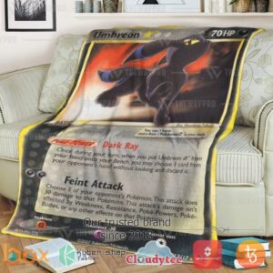 Pokemon Gold Star Umbreon Blanket 2