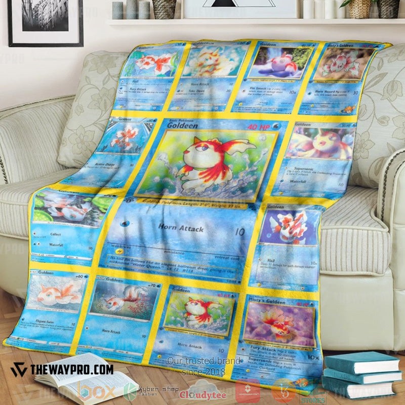 Pokemon Goldeen Soft Blanket Pokemon Goldeen Soft Blanket