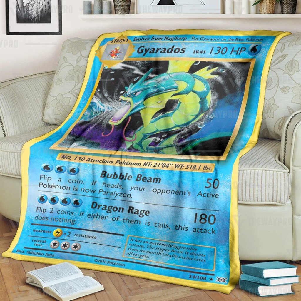 Pokemon Gyarados Evolutions Blanket Pokemon Gyarados Evolutions Blanket