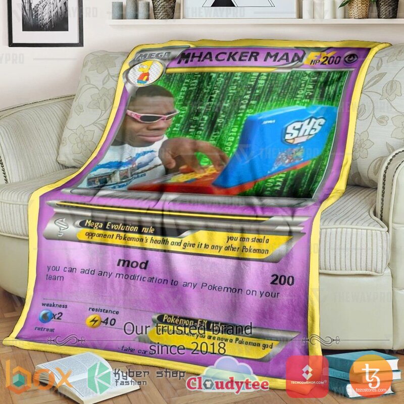 Pokemon Hacker Man Blanket 2 Pokemon Hacker Man Blanket 2